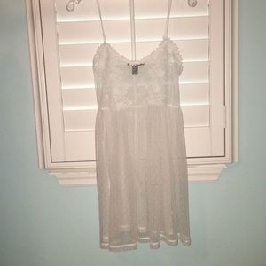 White sheer dress